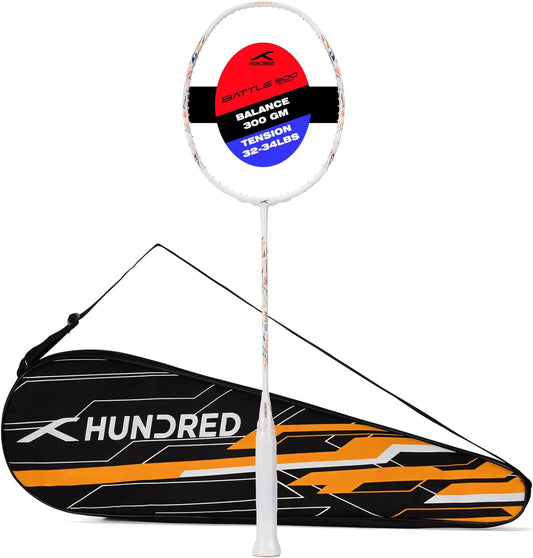 HUNDRED Battle 900 Carbon Fibre Badminton Racquet 4U6 Unstrung