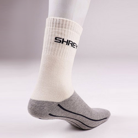 SHREY Original Performance Socks Off White - Pack of 2 Pairs