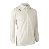 KOOKABURRA Pro Players Long Sleeve Shirt Cream - Senior [Sizes Small - 3XL]