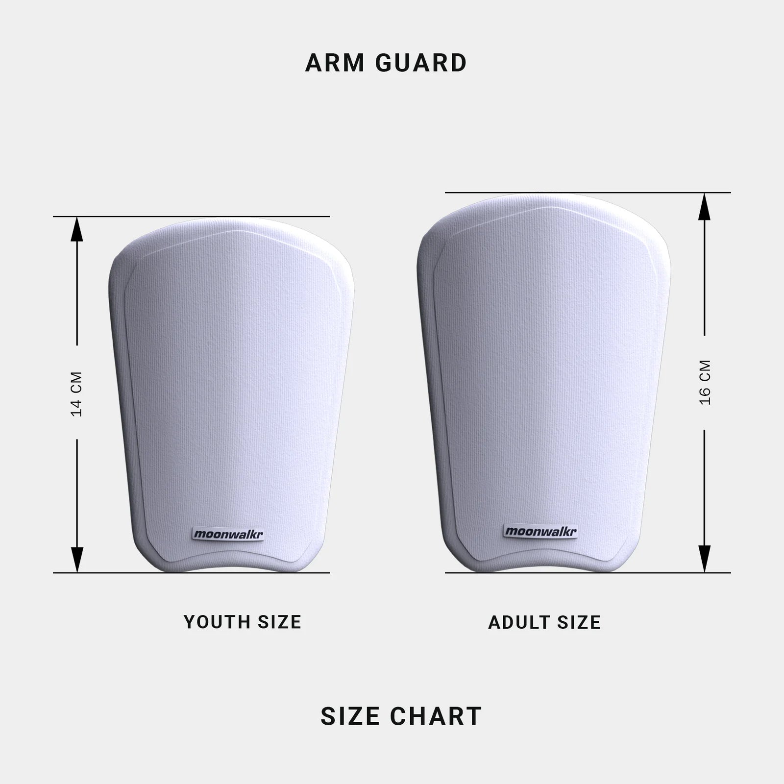 MOONWALKR Arm Guard - White [Sizes Youth - Adult]