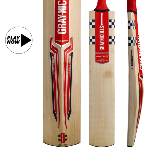 GRAY-NICOLLS GN Astro 650 Play Now Grade 5 English Willow Cricket Bat - Short Handle