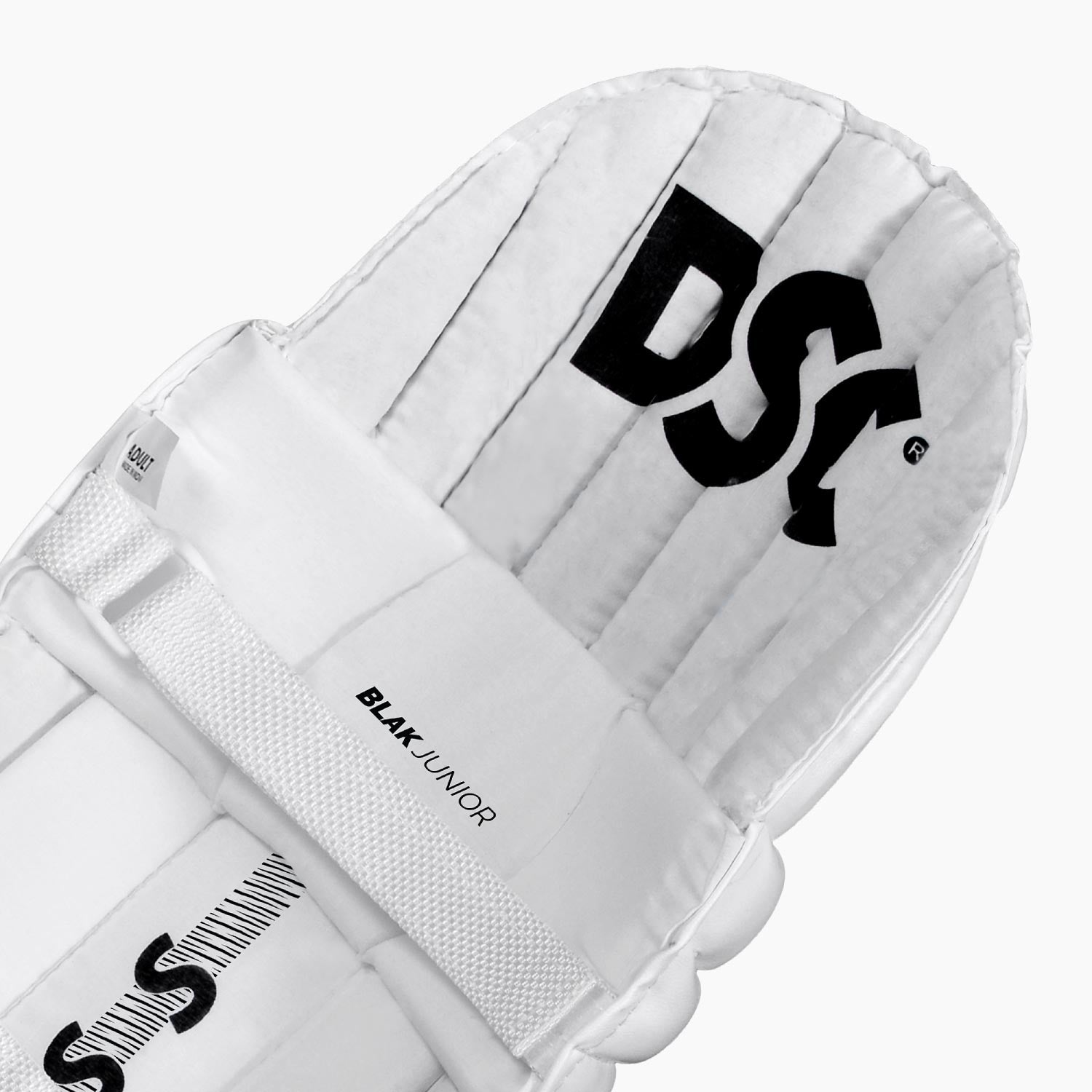 DSC Blak Junior Ambidextrous Batting Leg Guards'25/26 [Sizes 2X Small Junior - Small Junior]