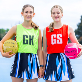 GILBERT Reversible Netball Bibs - Set of 7 Bibs