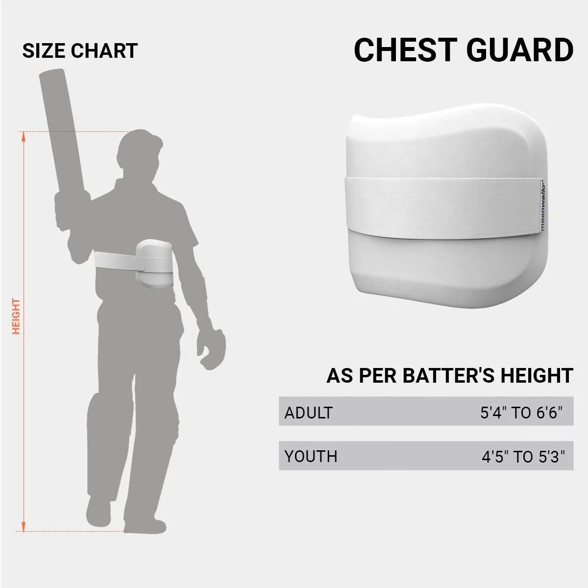 MOONWALKR Chest Guard - Navy [Sizes Youth - Adult]