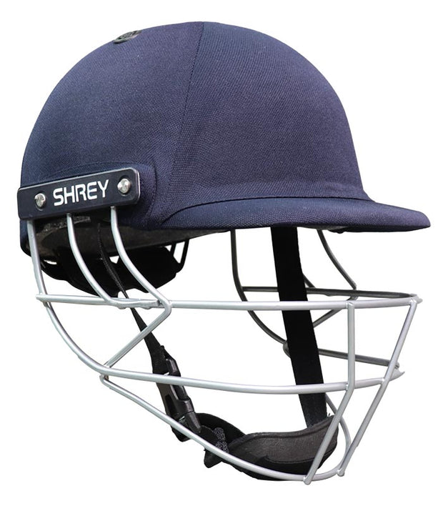 SHREY Classic 2.0 Steel Grille Helmet Navy - With Adjustment Dial