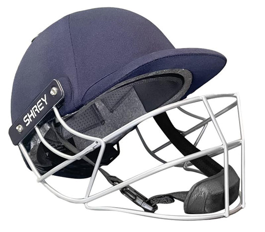 SHREY Classic 2.0 Steel Grille Helmet Navy With Adjustment Dial [Sizes Junior - Senior]