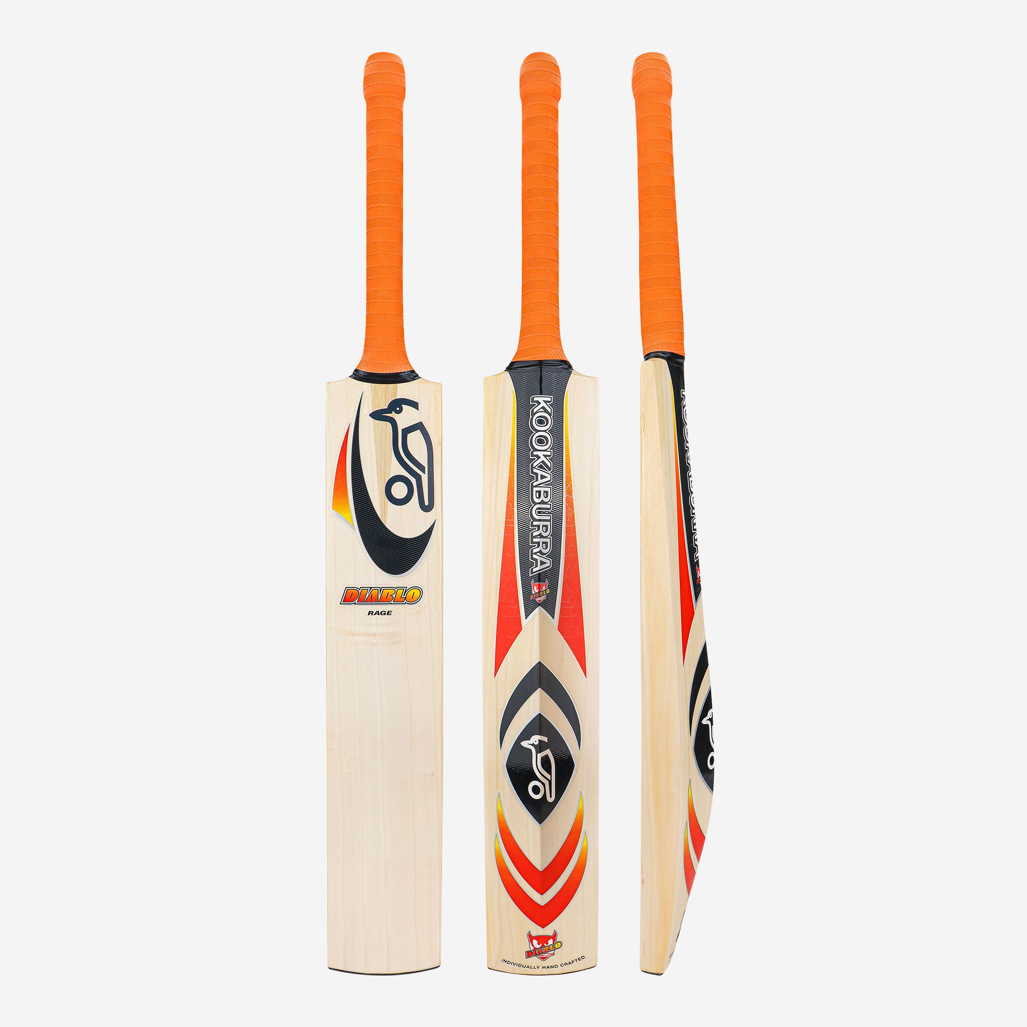 KOOKABURRA Retro Diablo Rage Grade 4 English Willow Cricket Bat - Short Handle