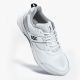 DSC Jaffa Neo Rubber Cricket Shoes White/Silver '25 [Sizes UK3-UK12]