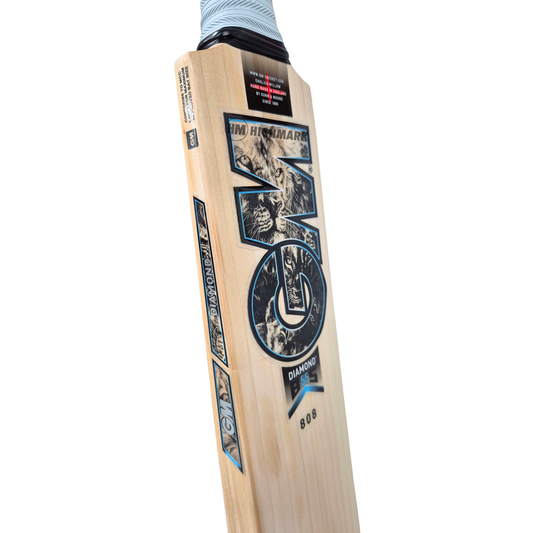 GUNN & MOORE GM Diamond 808 L555 Grade 2 English Willow Cricket Bat '26/27 - Adult