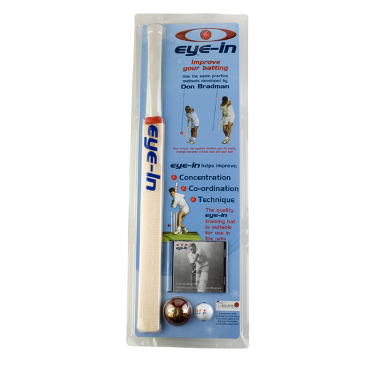 EYE-IN Cricket Set (Bat/Ball/DVD) - Improve Your Batting Skills