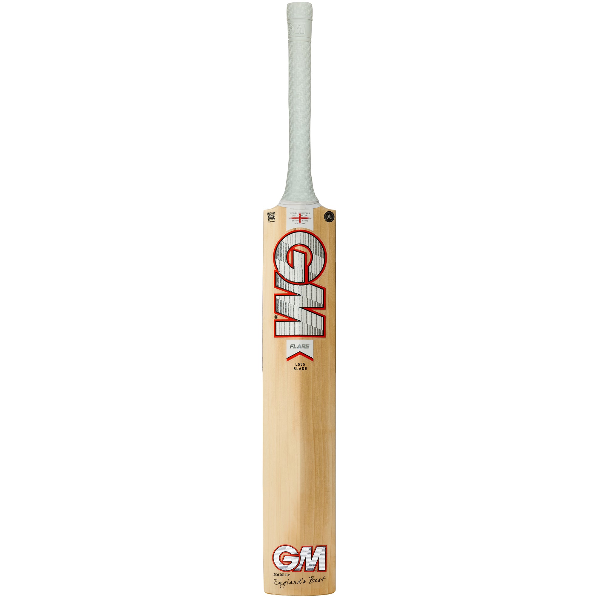 GUNN & MOORE GM Flare 606 L555 Grade 3 English Willow Cricket Bat - Short Handle