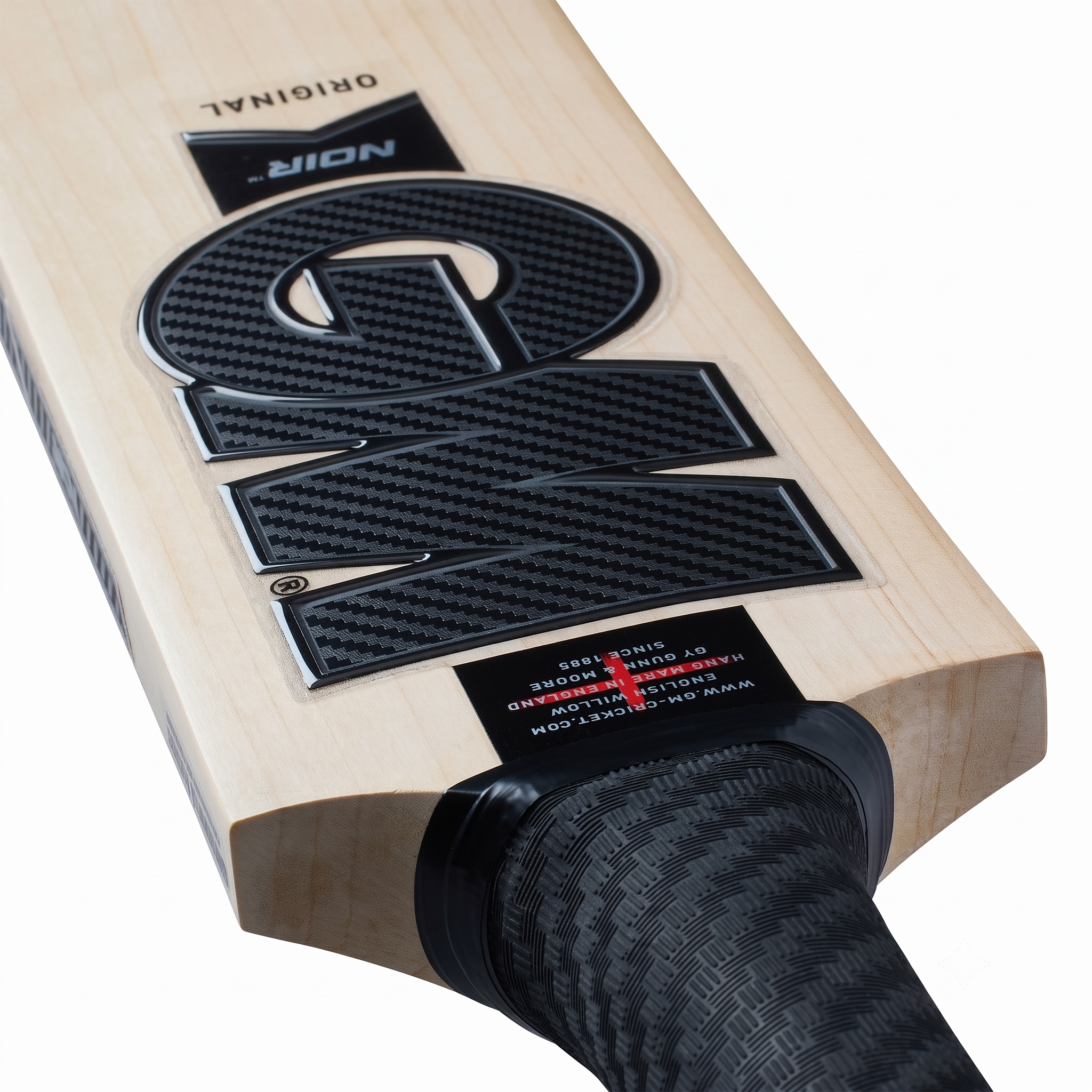 GUNN & MOORE GM Noir Original L555 Grade 1 English Willow Cricket Bat - Adult