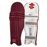 GRAY-NICOLLS GN Silver Coloured Batting Leg Guards '26/27 - Adult
