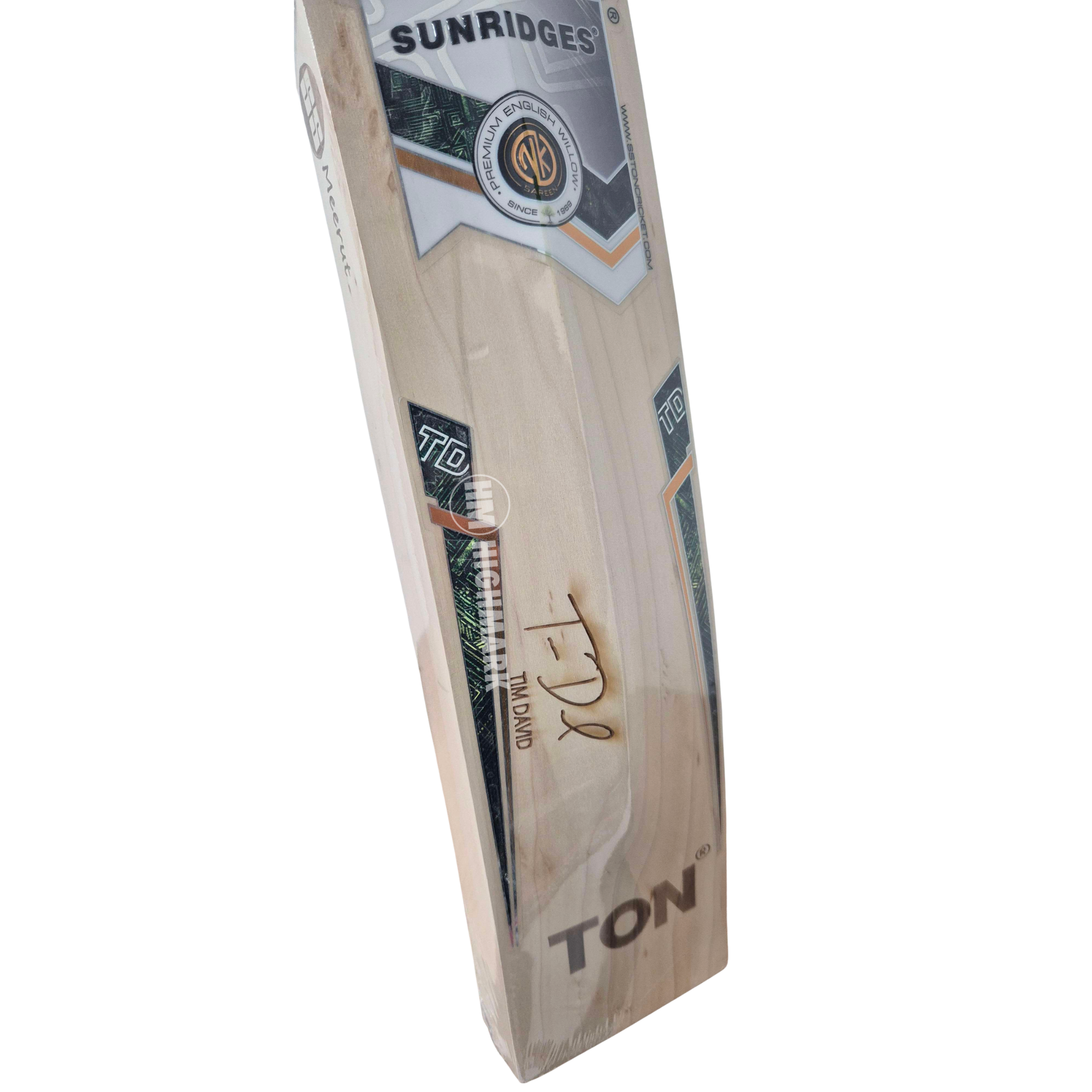 SS Tim David Gama Players Grade 3 English Willow Cricket Bat - Adult