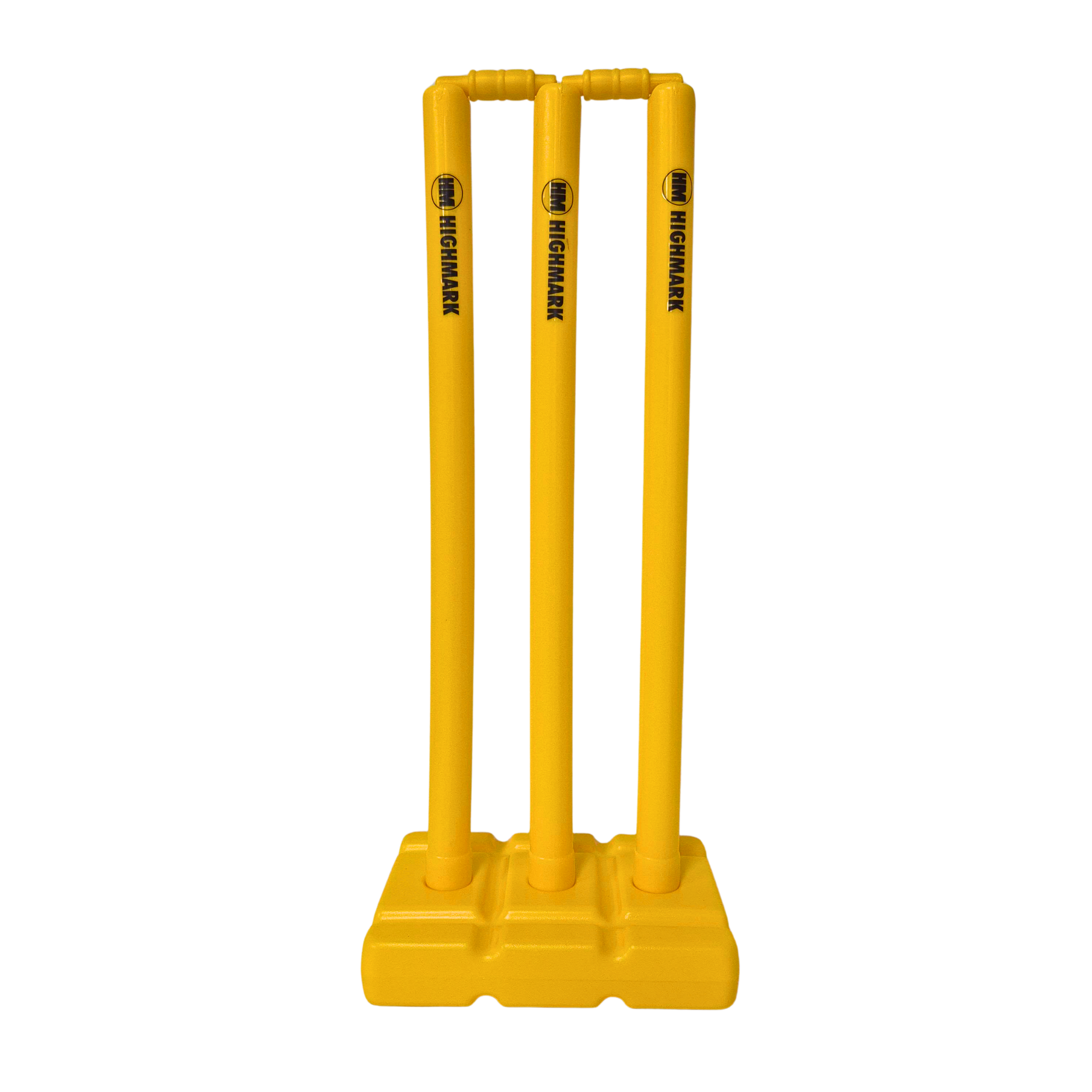 HM Plastic Stumps with Base and Bails - Comes in a Drawstring Carry Bag