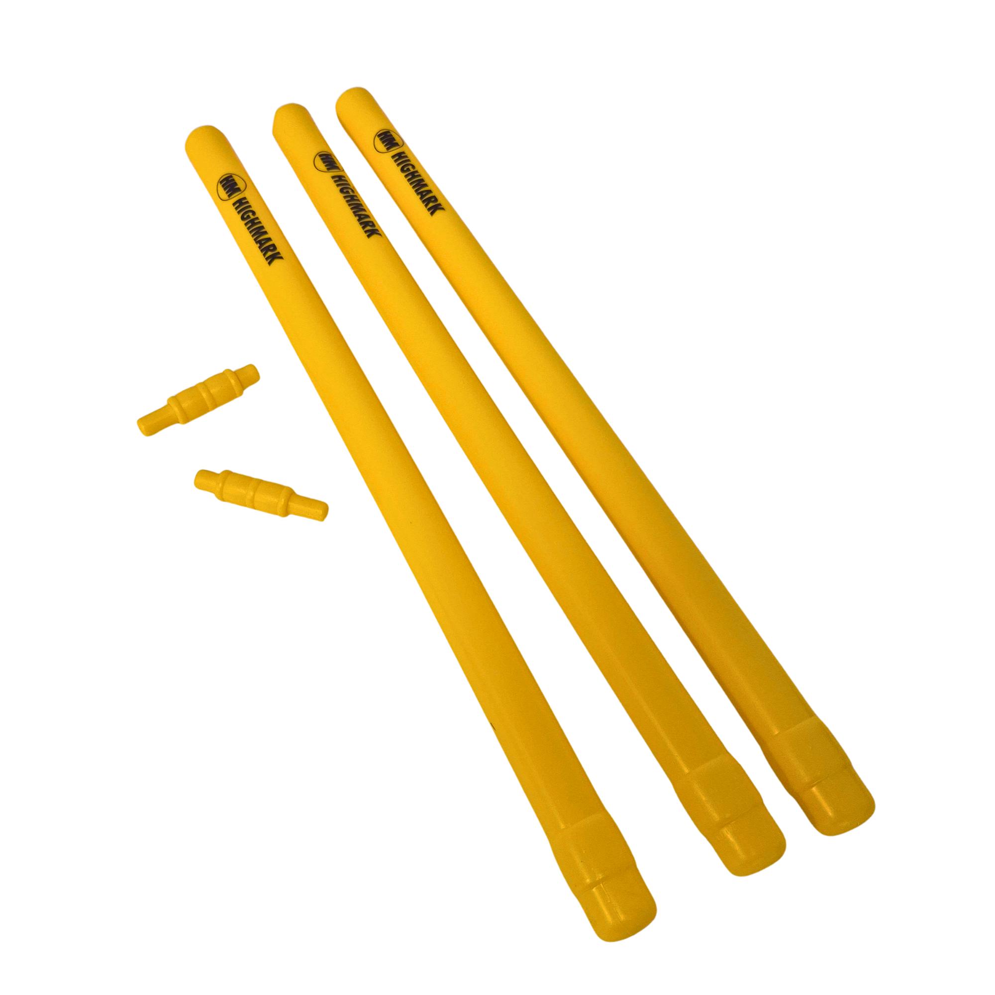 HM Plastic Stumps with Base and Bails - Comes in a Drawstring Carry Bag