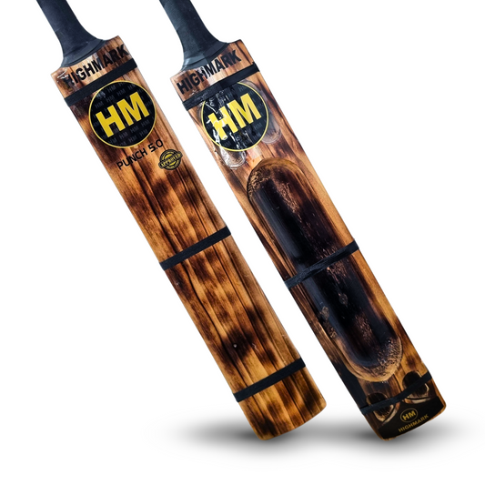 HM Punch 5.0 Kashmir Willow Scoop Bat Burn Edition - Senior