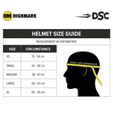 DSC Scud Lite Titanium Grille Helmet Navy [Sizes Medium - Large]