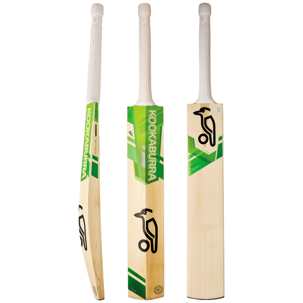 KOOKABURRA KAHUNA Pro 3.0 Grade 4 English Willow Cricket Bat - Short Handle - Highmark Cricket