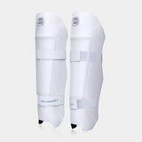 MOONWALKR Wicket Keeping Shin Guards - White [Sizes Youth - Adult]