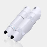 MOONWALKR Wicket Keeping Shin Guards - White [Sizes Youth - Adult]