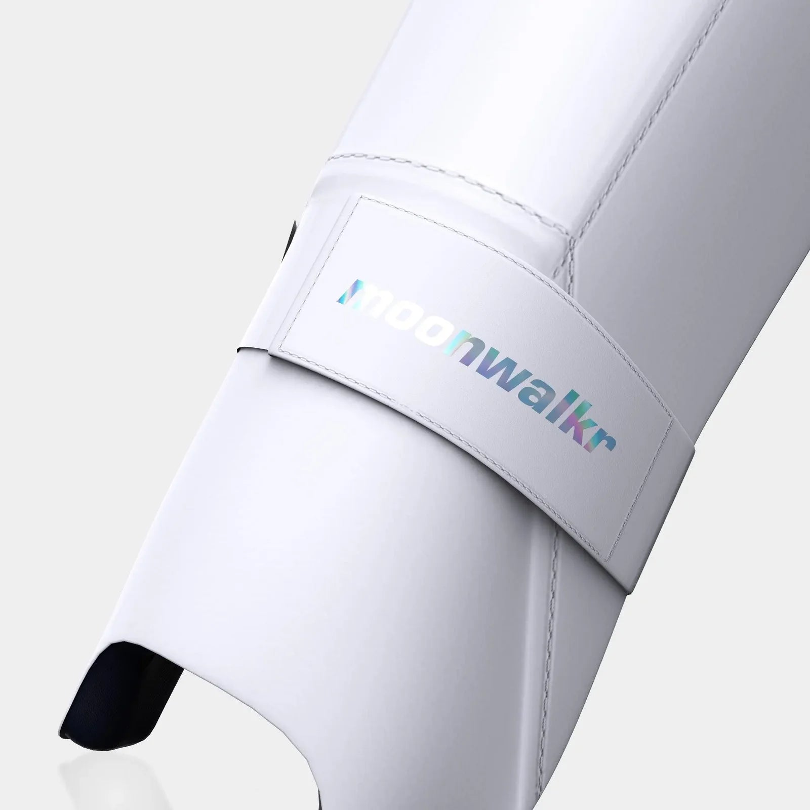 MOONWALKR Wicket Keeping Shin Guards - White [Sizes Youth - Adult]