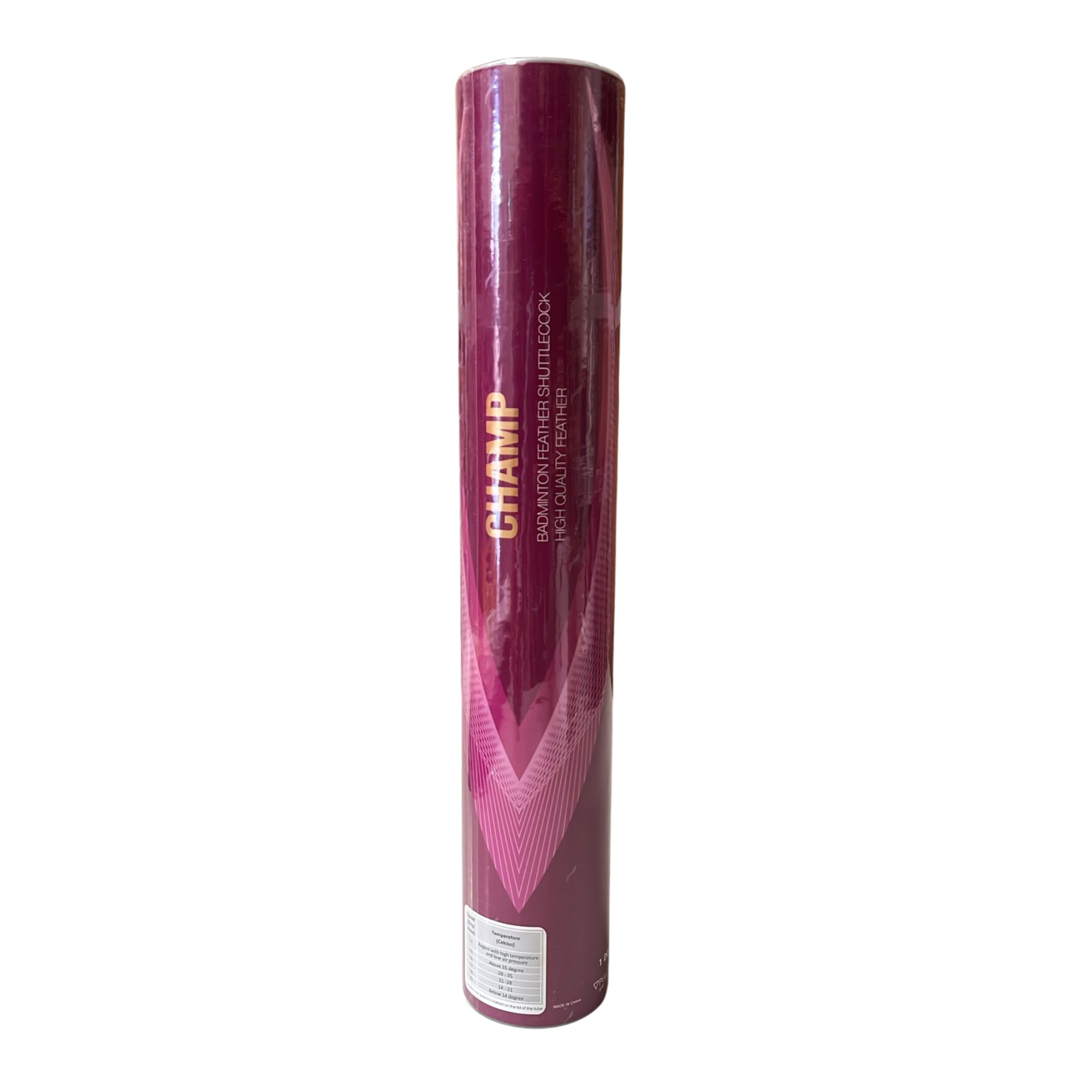 LI-NING Champ Duck Feather Shuttlecock Speed 77 (Tube of 12)