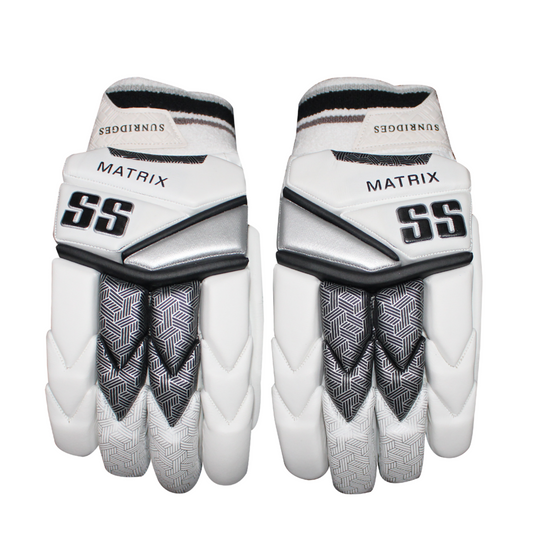 SS Matrix Batting Gloves White/Grey - Adult