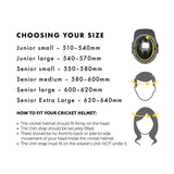 MASURI E Line Plus Titanium Cricket Helmet Navy - Senior