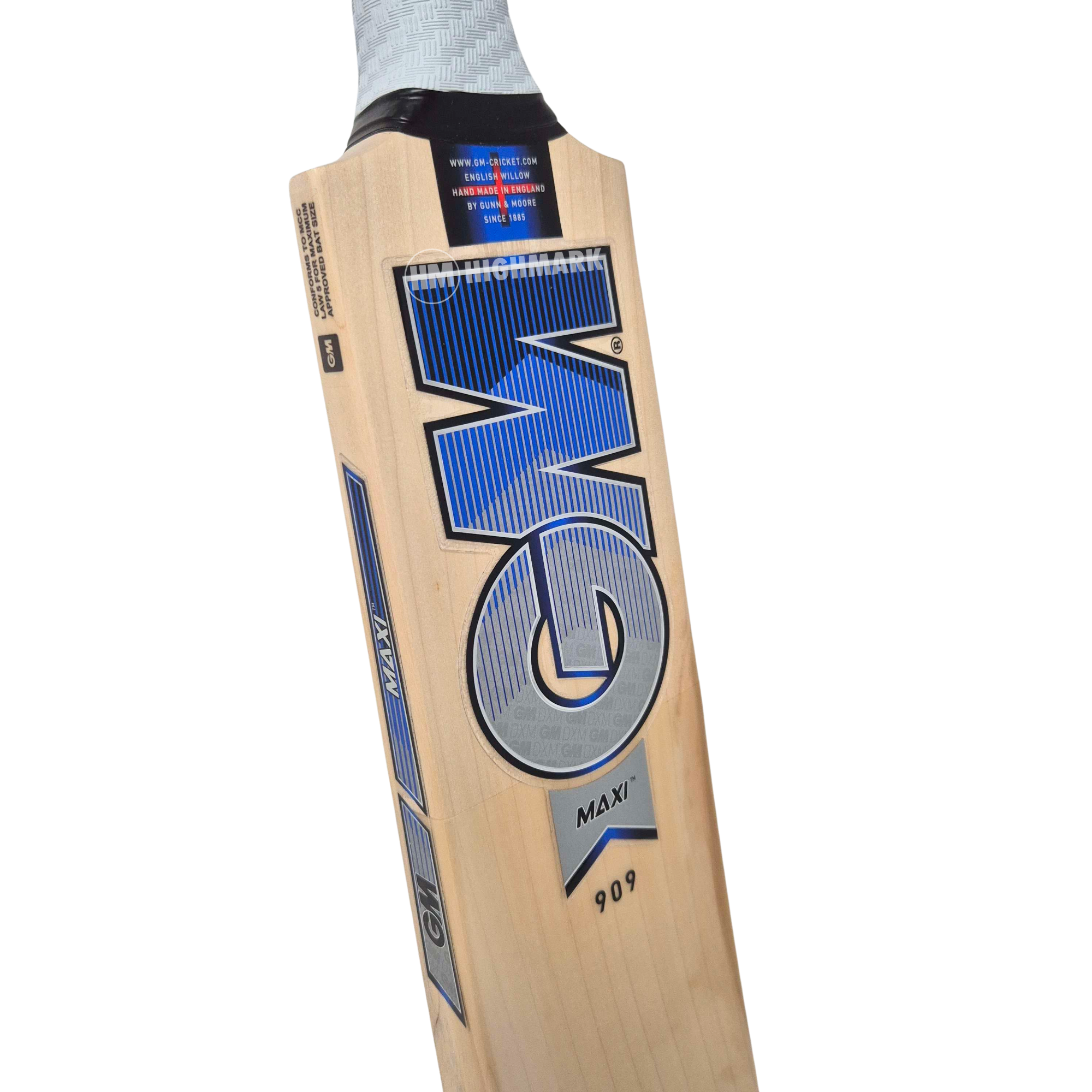 GUNN & MOORE GM Maxi 909 L540 Grade 1 English Willow Cricket Bat '26/27 - Adult