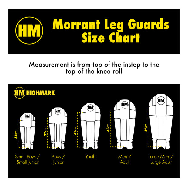 MORRANT Super Lite Batting Leg Guards - Available in Multiple Sizes