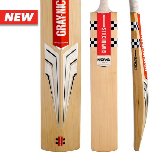 GRAY-NICOLLS GN Nova 3.0 700 Grade 3 English Willow Cricket Bat - Short Blade