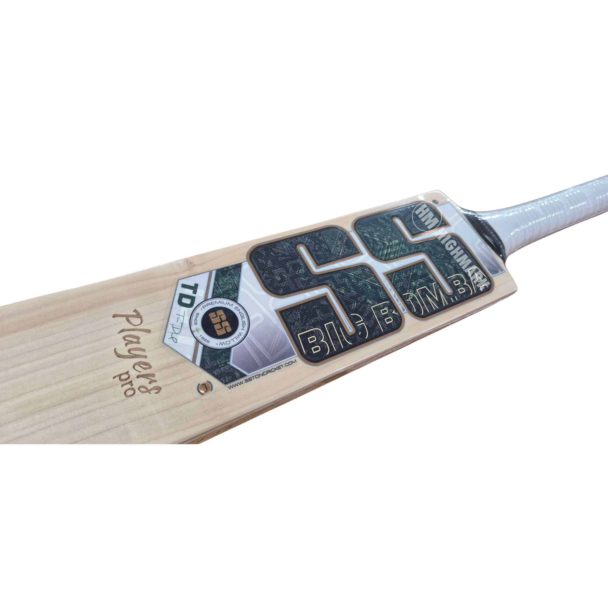 SS Tim David Players Pro Grade 2+ English Willow Cricket Bat - Adult