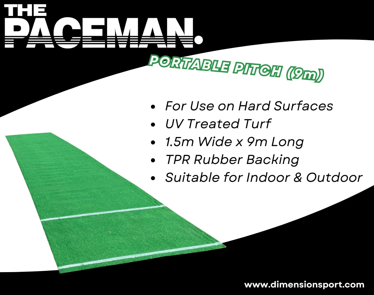 PACEMAN Hard Surface Batting Pitch - 9 Metres