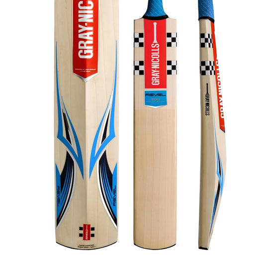 GRAY-NICOLLS GN Revel 500 Ready Play English Willow Cricket Bat [Sizes 4 - Youth]