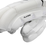 A close-up of a white hockey glove with the brand name 'PLAYERS' printed in black on the side, set against a plain white background.