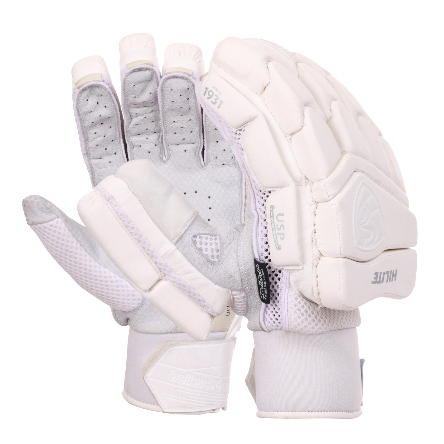 SG Hilite Batting Gloves White '24/25 - Adult