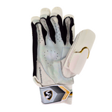 SG Hilite Batting Gloves White/Gold - Adult