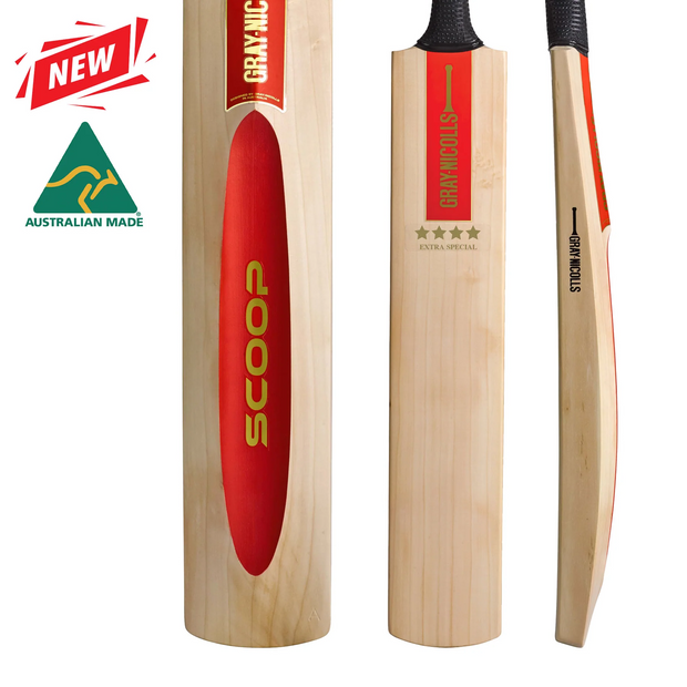 GRAY-NICOLLS GN Scoop 50th Anniversary Extra Special Grade 3 English Willow Cricket Bat '24 - Short Handle