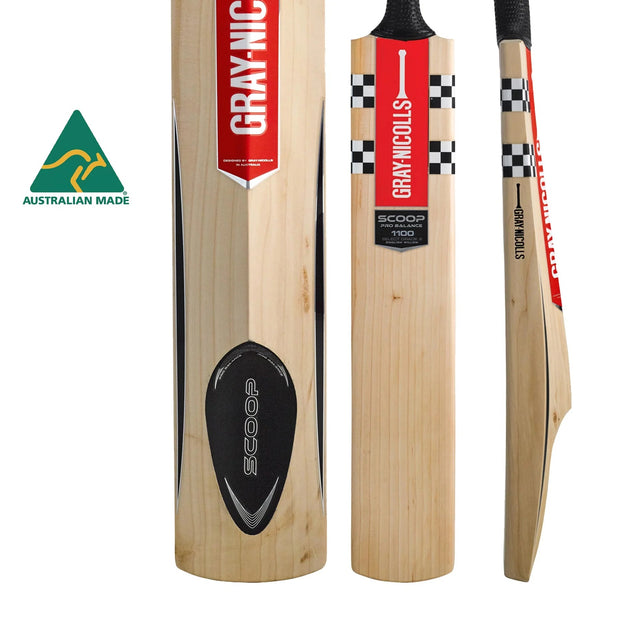 GRAY-NICOLLS GN Scoop Pro Balance 1100 Grade 2 English Willow Cricket Bat '24 - Short Handle