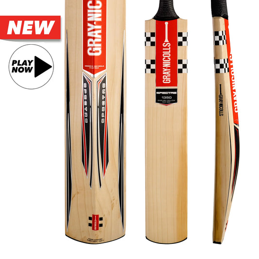 GRAY-NICOLLS GN Spectre 1350 Play Now Grade 2 English Willow Cricket Bat - Short Handle
