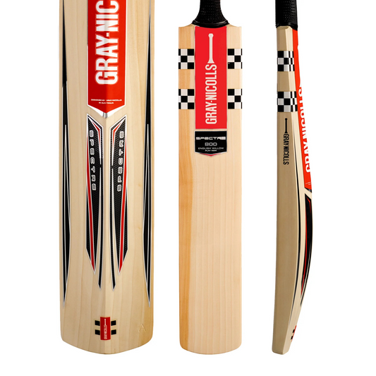 GRAY-NICOLLS GN Spectre 800 Play Now Grade 3 English Willow Cricket Bat - Short Handle