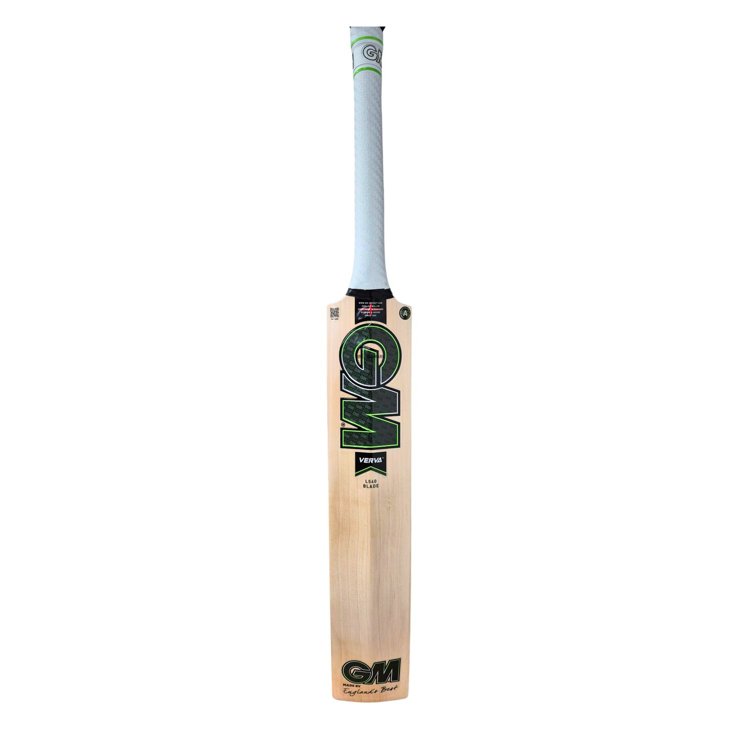 GUNN & MOORE GM Verva Original L540 Grade 1 English Willow Cricket Bat - Senior Short Blade
