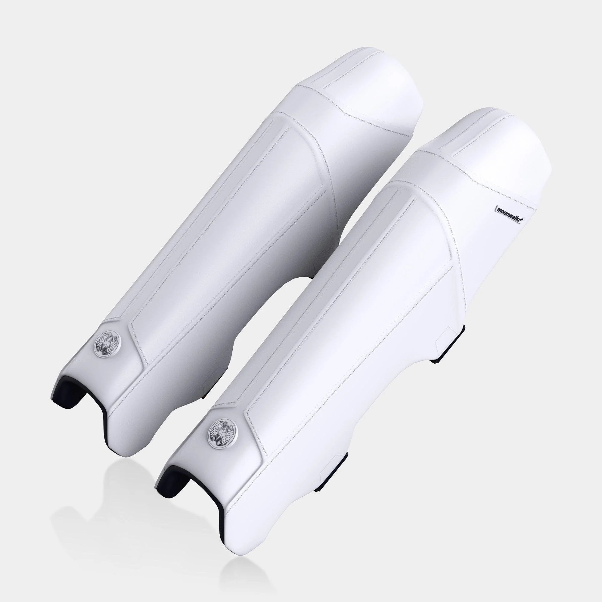 MOONWALKR 2.0 - Batting Leg Guards - White [Sizes X Small - X Large]