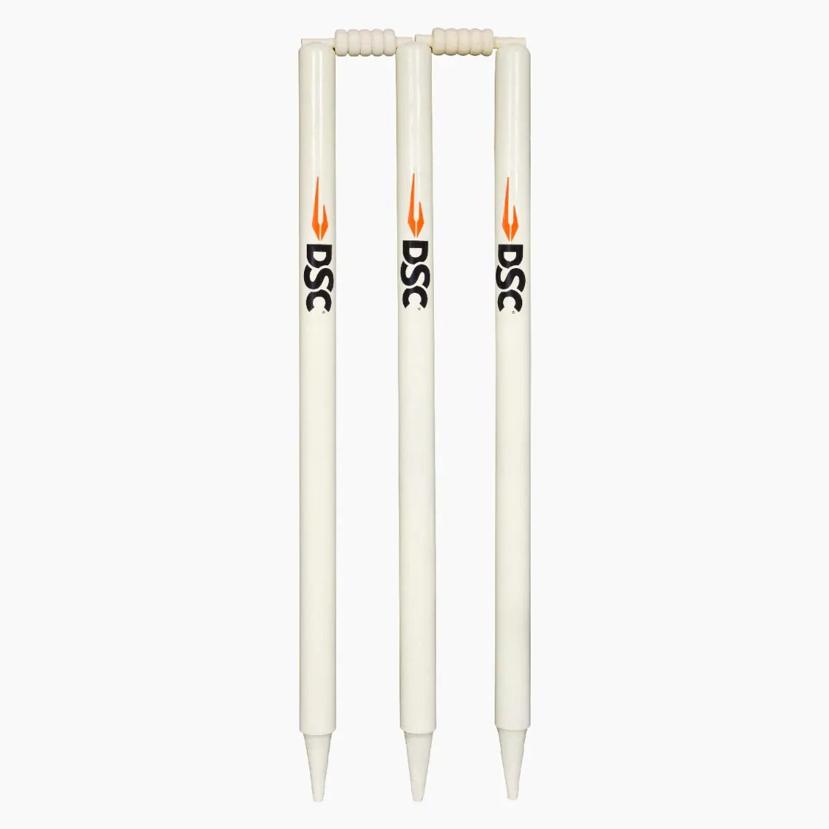 DSC Bleached & Polished Stumps - 6 Stumps with Bails