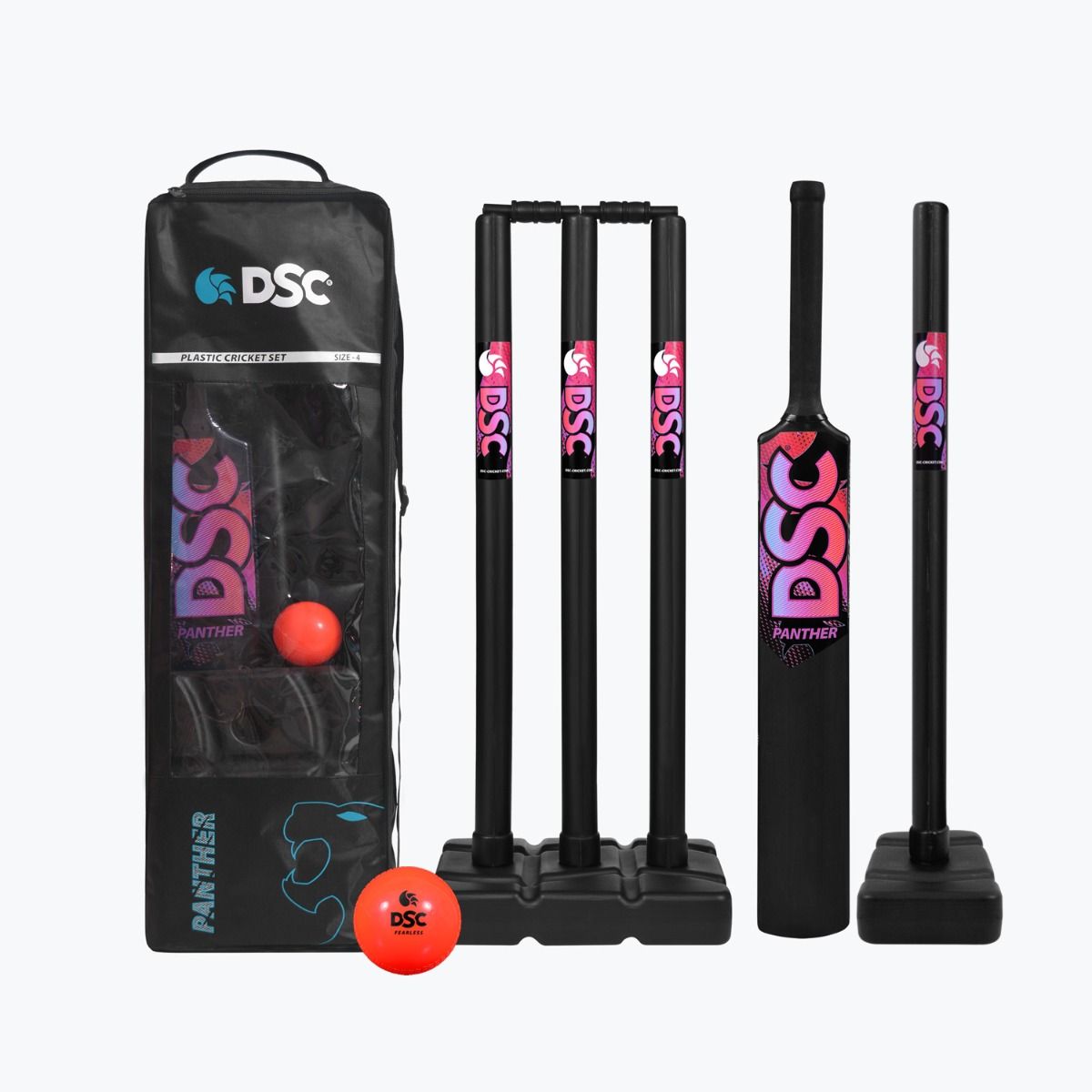 DSC Panther Plastic Cricket Set - Adult