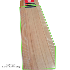 New Bat Prep - Face Protection - Clear Sheet with Fibre Edges
