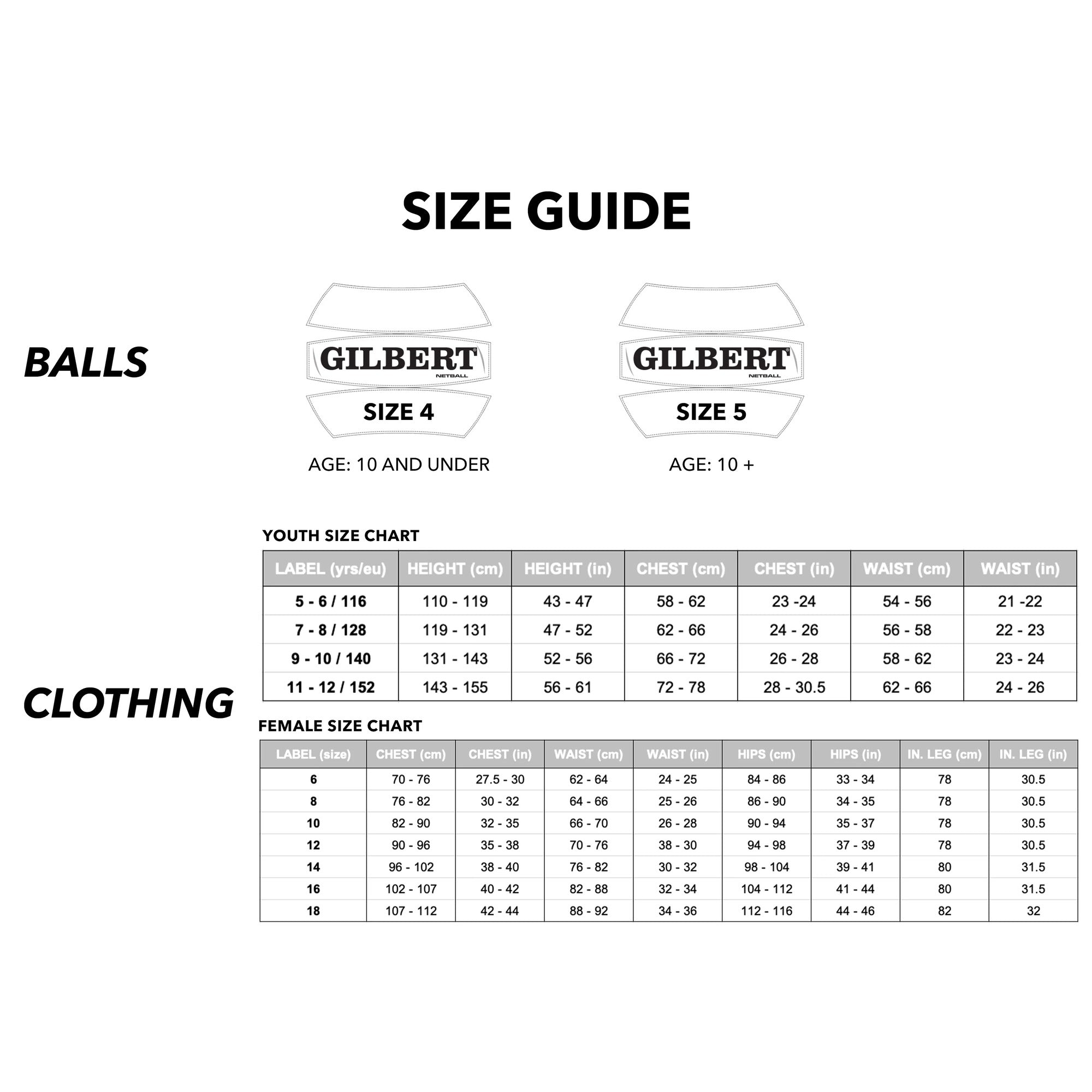 GILBERT Phoenix Trainer Netball '26 - Size 4