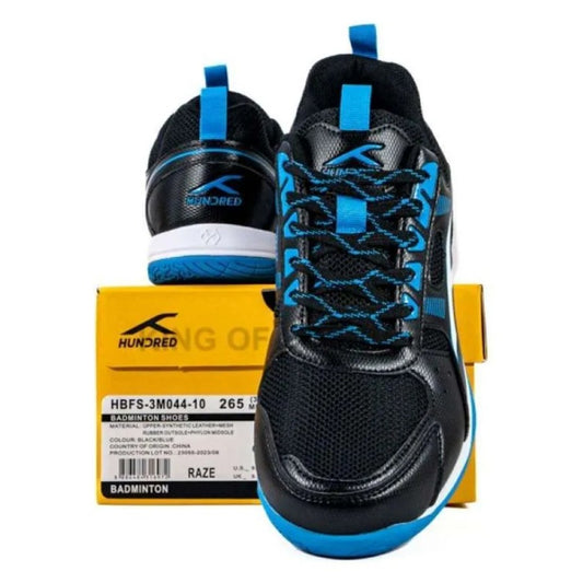 HUNDRED Raze Badminton Shoes - Black/Blue