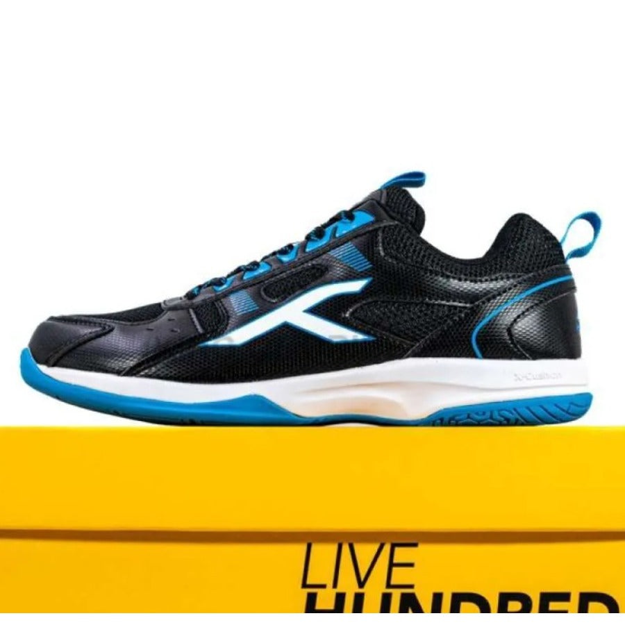 HUNDRED Raze Badminton Shoes - Black/Blue